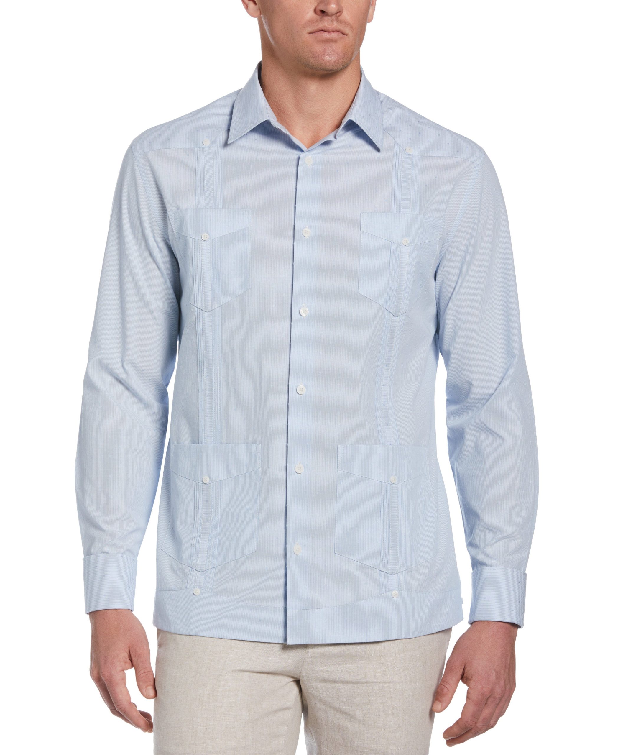 Dobby-Stripe-Cotton-Guayabera-Shirt-Della-Robia-Blue-Cubavera-Collection.jpg