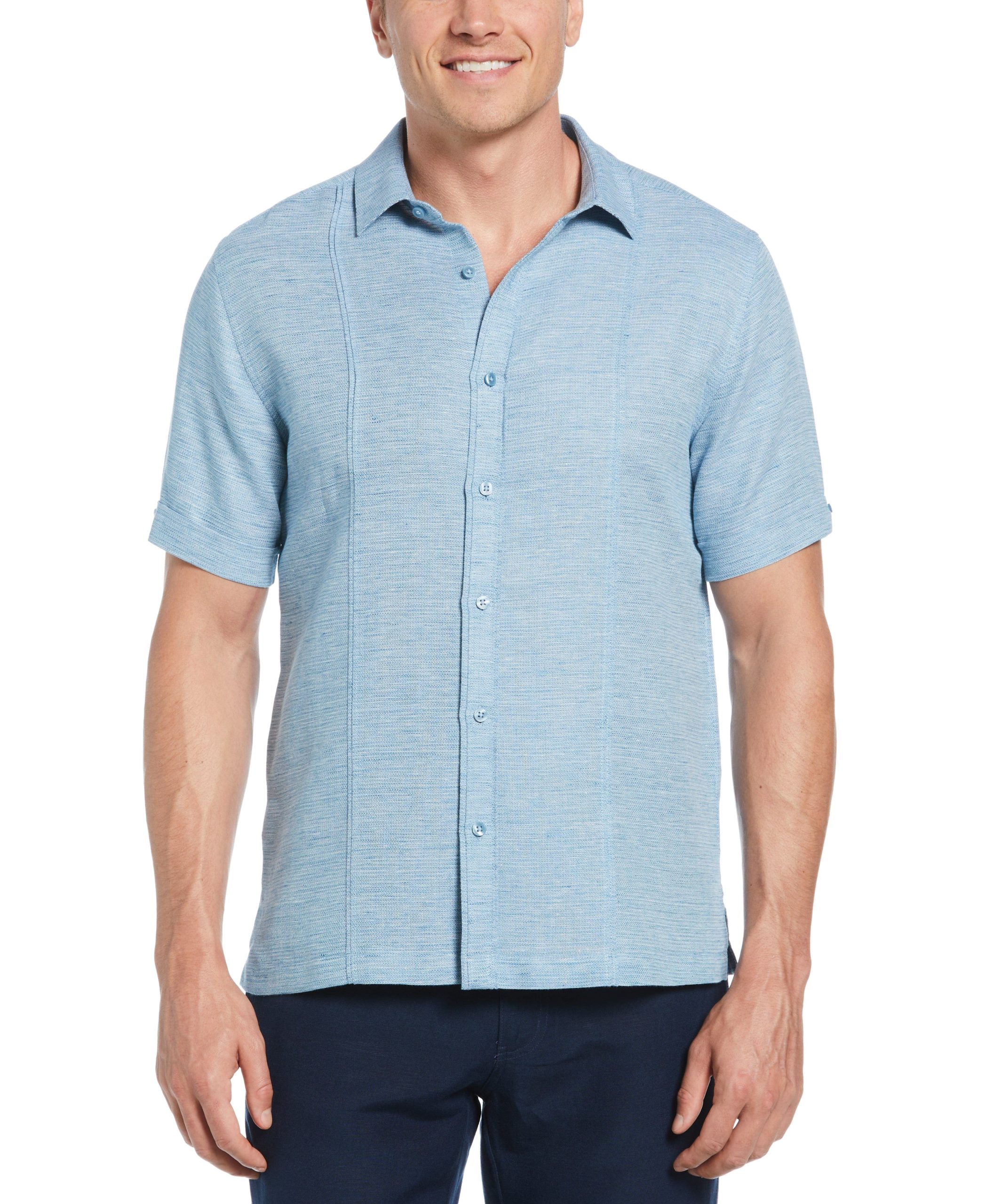 Linen-Blend-Tuck-Panel-Dobby-Shirt-Blue-Sapphire-Cubavera.jpg